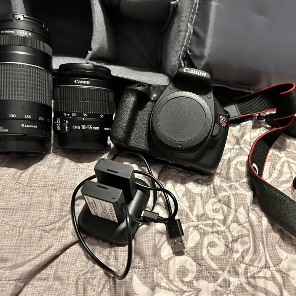 Canon EOS Rebel T5 w Lenses & Backpack